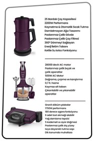 Resim GoldMaster Işıl Elektrikli Mutfak Çeyiz Seti 3 Lü Evlilik Paketi Mor 