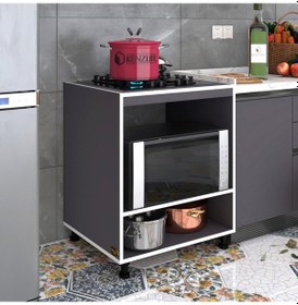 Resim Kenzlife ocak dolabı gülpembe gri 85*70*60 XLARGE hazır mutfak ankastre gömme ocak için 