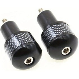 Resim Hightower 7/8" 22mm Evrensel Motosiklet Tutacak Kapak Siyah Honda Yamaha Suzuki Kawasaki Bobber Touring 