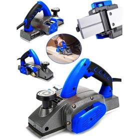 Resim Dragro DRG-PLNY4000 4000 W Bakır Sargılı Motor Korumalı Sistem Çift Bıçaklı Planya Makinesi Mavi 