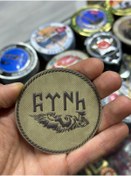 Resim KOMANDO PAZARI "F T N H "Yazılı 3D Lazer Kesim Arkası Cırtlı Patch 