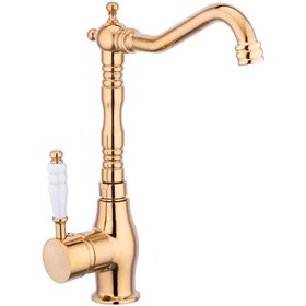 Resim Mat Altın Porselen Kol Te Mix Se Lavabo ve Mutfak Bataryası 