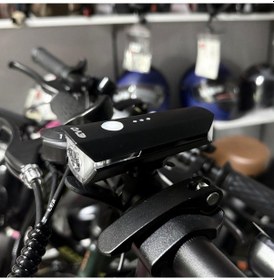 Resim Bike Sky Evo 300 Lümen Bisiklet Ön Far Aydınlatma Şarjlı Type Kablo Uyumlu Siyah 