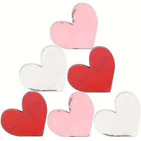 Resim Willowhaven Valentine Kalp Ahşap Tabela Rustik Çiftlik Stili 3lü Katlı Tepsi Dekor 