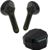 Resim OVLENG Bluetooth kulaklık – Spor kulaklık Bluetooth V5.3, dinleme süresi 40 saat, akıllı 7 ışık nefes alma, Bluetooth, mikrofonlu kulaklık, yüksek kaliteli, akıllı telefon iOS Android için, siyah 