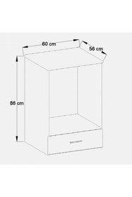 Resim Ünüvar Konsept Alttan Kapaklı Ankastre Modül 