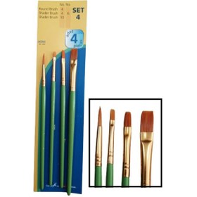 Resim Sentetik Fırça Seti Academy Dove 4 Lü Fırça Seti 1 Paket N11.3505 