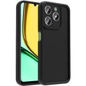 Resim Realme C61 Uyumlu Kılıf Kamera Korumalı Blt Ananas Kapak - Siyah Siyah 