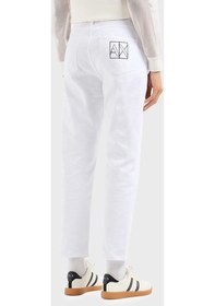 Resim Armani Exchange Bayan Kot Pantolon 3dyj16 Y15mz 0104 Beyaz 