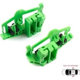 Resim BMW 3 E90 E91 1 E87 İçin Arka Sağ Sol Kapı Cam Kriko Klips Seti 