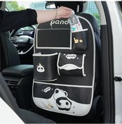 Resim Xuweiwei Model E Panda Storage Bag Yolculuk Çantası Anti-kick Pedli Koltuk Düzenleyici Fonksiyonel Suluksuz Araç Depolama 