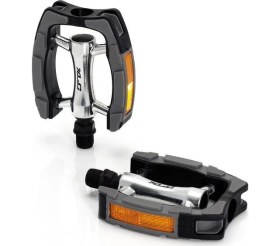 Resim Xlc PD-C07 City Comfort Pedal Siyah/gümüş 