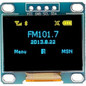 Resim 128X64 0.96" Oled Grafik Lcd Ekran 