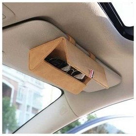 Resim Maoyaya 530 Araba Gözlükleri Depolama Torbası Gözlük Kutusu Bej 1 Adet 1 Adet 