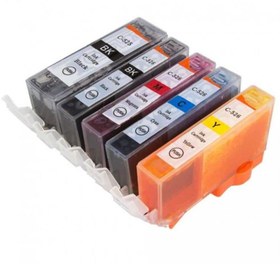 Resim Duruink Canon Mg6150 Mg6220 Mg6250 Kolay Dolan Muadil Kartuş Seti 5 Renk (dolu) 