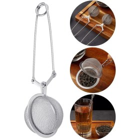 Resim Techno Station Yeni Nesil Çay Demleme Süzgeci Bitki Çayı Demleme Süzgeç Açılır Mekanızma Demleme Aparatı 2 Adet 