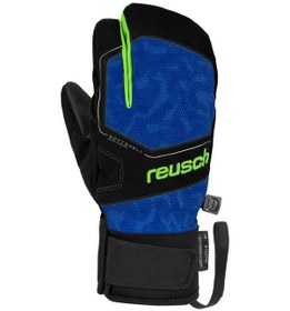 Resim Reusch Torby R-Tex Xt Çocuk Üç Parmak Kayak Eldiveni Mavi/Yeşil 