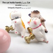 Resim Willowhaven 3 Adet Kedi Kulpu Dolap Çekmece Kapı Tokmağı Tek Delikli Kabinetsapı 