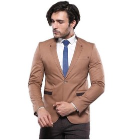 Resim Wessi Tek Düğme Hakim Yaka Bej Erkek Ceket Bej 