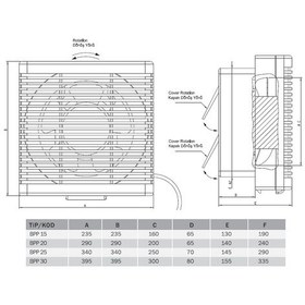 Resim Bvn Bpp 25 735m³/h Çift Yönlü Plastik Aspiratör 