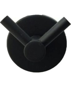 Resim Fndhome Siyah Çatal V Bornoz Askılık 2'li Set 