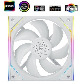 Resim Thermalright TL-M12W ARGB 120MM Beyaz Kasa Fanı 