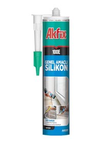 Resim Akfix 100E Beyaz Silikon 280Ml 