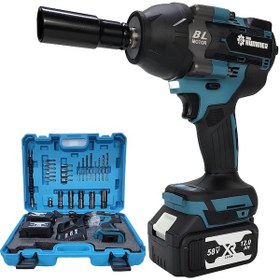 Resim Prohummer PH241 Çift Akülü Somun Sıkma Sökme Makine Seti Mavi 