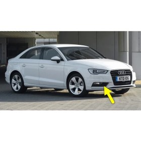 Resim Nova Audi A3 Sedan 2013-2016 Ön Tampon Sağ Sis Farı Çerçevesi Izgarası Kromlu 8V5807682A 