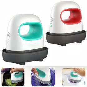 Resim Mini Craft Iron, Mini Iron, T-shirt ve Ayakkabı Kapak Küçük Isı Transferi Vinil Projeleri Mini Isı Basma Makinesi, Sıcak Melt Bead Iron, Küçük Ürünleri Basma İçin Kullanılır, Ayakkabılar, Peluş Hayvanlar, Şapkalar vb., Taşınabilir Seyahat Iron Mini Isı Basma Makinesi Yapma El Sanatları Giyim Dikiş Malzemeleri Avrupa Standartı 