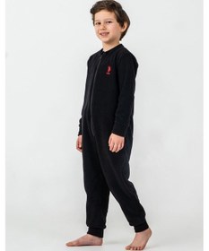 Resim U.S. Polo Assn. U.s. Polo Assn Erkek Çocuk Siyah Tulum Us2237-c-v2 Siyah 