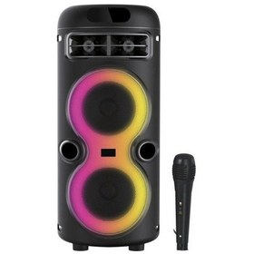 Resim Rgb Işıklı Mikrofonlu Bluetooth Tws Hoparlör Speaker 
