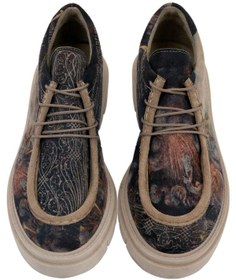 Resim Dogo Kadın Vegan Çok Renkli Loafer - The Model Book of Calligraphy Tasarım 