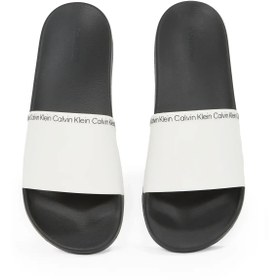 Resim Calvin Klein POOL SLIDE RUBBER Beyaz Erkek Terlik 