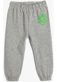 Resim Koton Erkek Bebek Basic Jogger Eşofman Altı Beli Lastikli Baskı Detaylı 001 