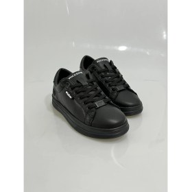 Resim 2885 Wickers Siyah-Siyah Bağcıklı Kalp Detaylı Bayan Spor Ayakkabısı 