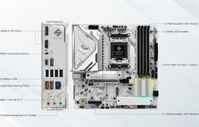 Resim ASRock B850M Steel Legend WiFi Micro ATX Anakart AMD AM5, 4x DDR5, 3x M.2 SSD, HDMI 4K 120Hz, WiFi 7, 3x USB Type-C 