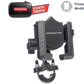 Resim Knmaster TT-150 Titresim Engelleyicili Gidon Bağlantılı Telefon Tutucu 