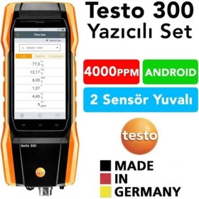 Resim Testo 300 Baca Gaz Analiz Cihazı (Akıllı Dokunmatik Ekran) 
