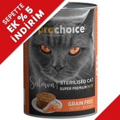 Resim Pro Choice Sterilised Somon Etli Tahılsız Kısırlaştırılmış Kedi Konservesi 400 Gr 