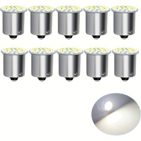 Resim 10 adet Araba LED Dönüş Sinyal Işıkları, Arka Nebulöz Işıklar, Geri Çekme Işıkları, Brak Işıkları, Beyaz/Kırmızı/Sarı/Mavi, Dört Renk Seçenekli, 1156, 1157 S25, G18, R5W, R10W, Ba15S, P21W, 9456CW, 7456R, 22 3014 Yüksek Parlaklık Lamba Tozları, Uzun Ömürlü, Kolay Kurulum, 12V, Pil Olmadan 