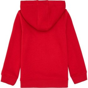 Resim U.S. Polo Assn. Kız Çocuk Kırmızı Kapüşonlu Fermuarlı Şardonlu Basic Sweatshirt 50316809-VR171 