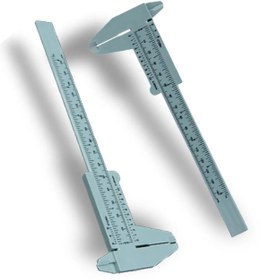 Resim Genel Markalar Microblading Ve Kalıcı Makyaj Ölçüm Cetveli Kumpas Gri Plastik - Kumpas 