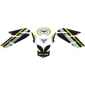 Resim Gp Kompozit Yamaha Mt-09 2013-2016 Uyumlu Tank Pad Seti Sarı (527348408) 