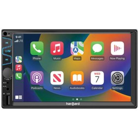 Resim harward Tüm Araçlarla Uyumlu İnce Kasa Carplayli BT FM Geri Görüş Usb Aux Multimedya HR752 2 yıl garantili 