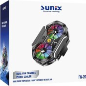 Resim Fn-20 Çift Fanlı Rgb Telefon Soğutucu - Yüksek Performans, Sessiz Çalışma 