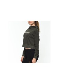 Resim Hummel Rayce Kadın Baskılı Kapüşonlu Sweatshirt Haki 