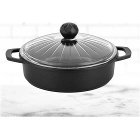 Resim Elmas Basık Tencere 26 Cm Siyah 