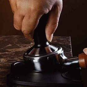 Resim EPINOX Kahve Tamperi - Aluminyum Ergonomik Sap - Düz Tabanlı - Kahve Düzleştirici - Çap: 58 mm - Profesyonel Kahve Makinesi Tamperi, Çok Renkli 