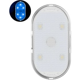 Resim Xiyu Shop Buz Mavisi 1 Adet Araba Iç Işık Otomatik Tavan Tavan Okuma Lambası LED Araba Styling Dokunmatik Gece Lambası Mini USB Şarjlı Araba Işığı (Yurt Dışından) 